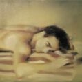 Man sunbathing