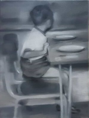 Boy at a table
