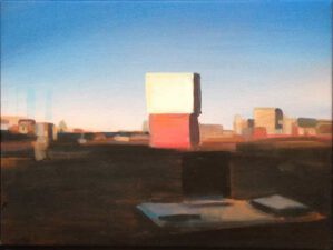 Landscape with two containers