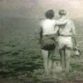Couple at sea