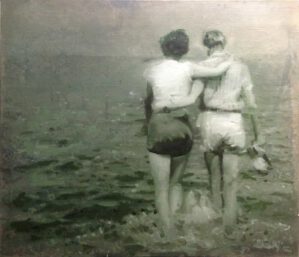 Couple at sea