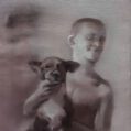 Dog and boy