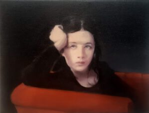 Red sofa