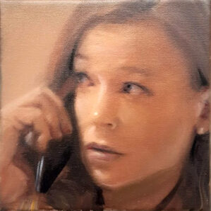 Phoning girl