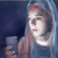 Phoning girl