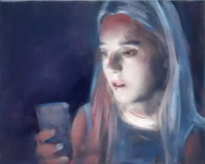 Phoning girl