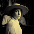 Girl with a straw hat